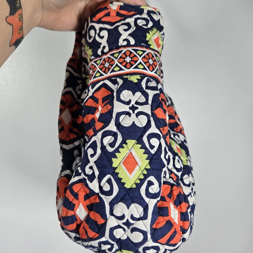 Vera Bradley Sun Valley Retired Print Quilted Zippered Tote Purse Shoulder Bag